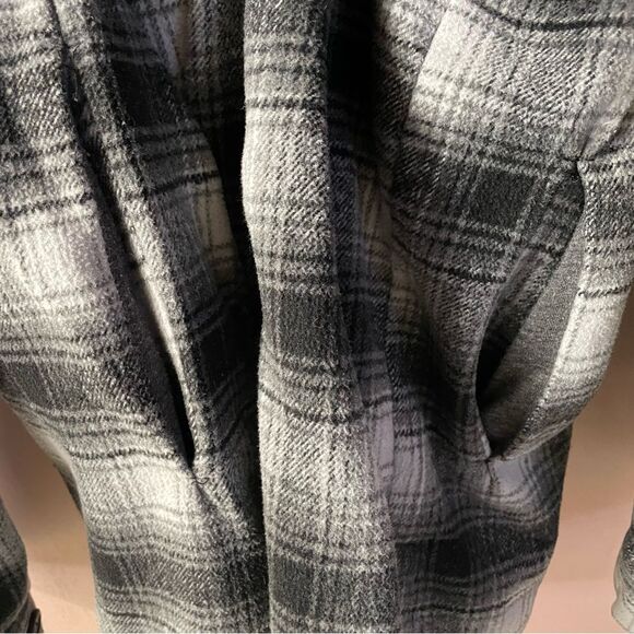 Thread & Supply Black Plaid Shirt Jacket Size XXL - Picture 5 of 10